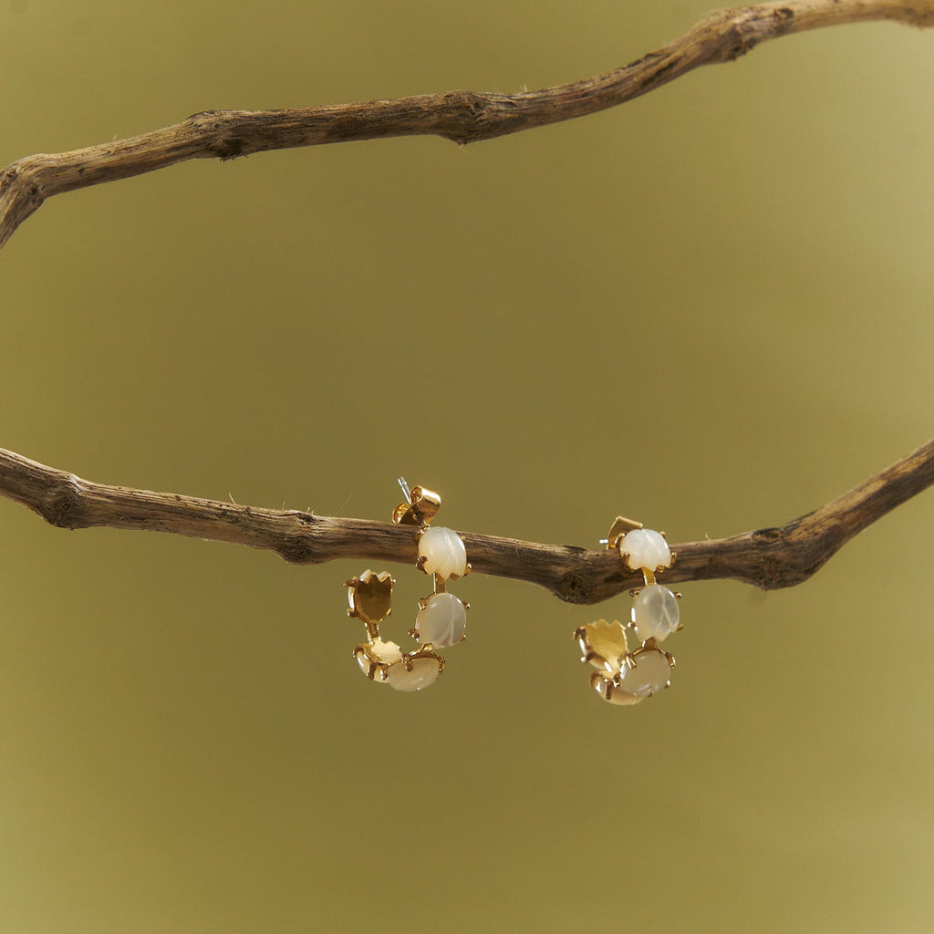 Gianna Earrings in Mother of Pearl