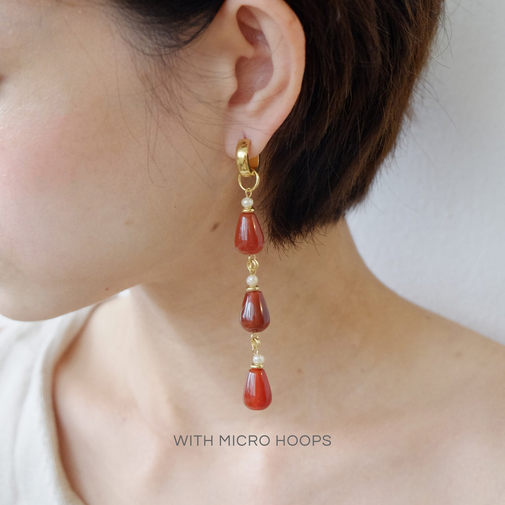 Blood, Sweat & Tears Charms in Carnelian