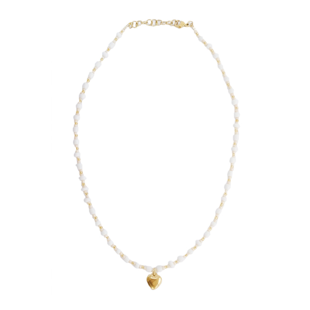 Coeur Necklace in Cream
