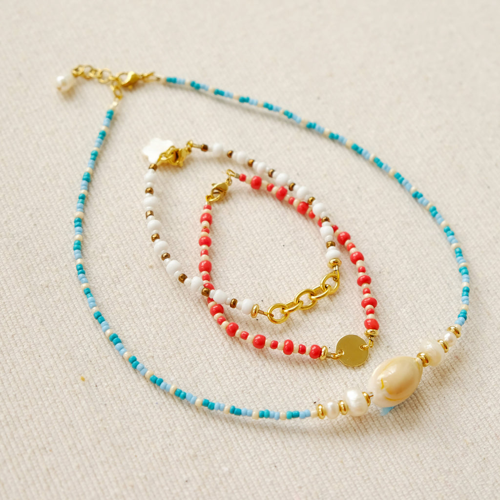 Gani Necklace in Aqua