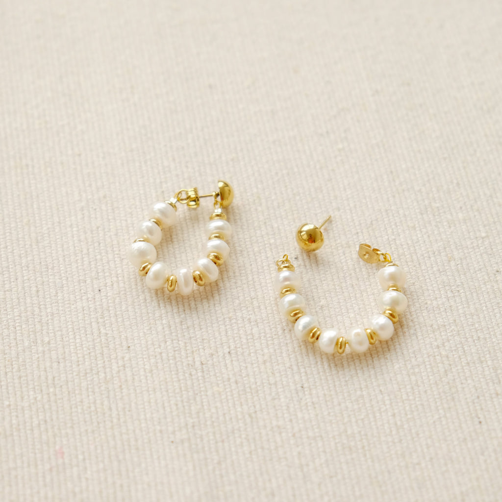 Kella Earrings in Pearl