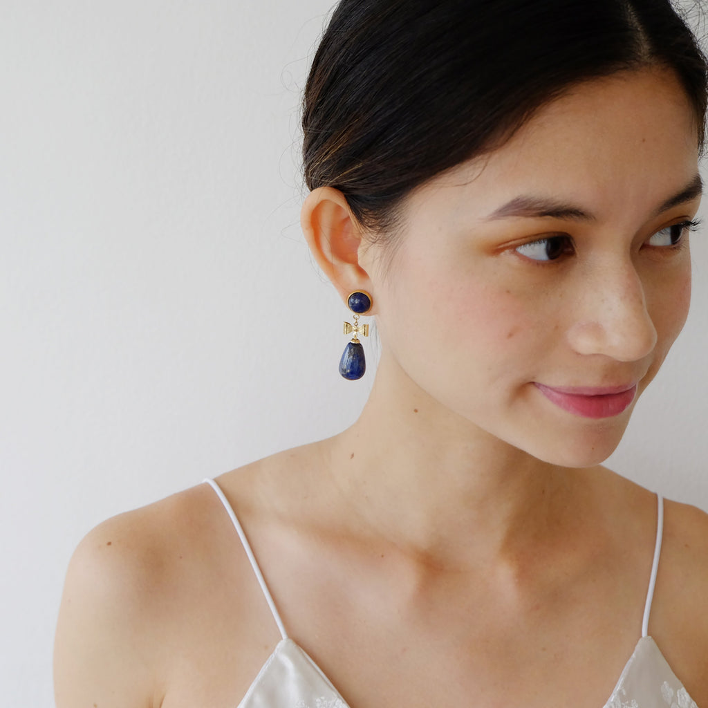 Manuela Earrings in Lapis Lazuli