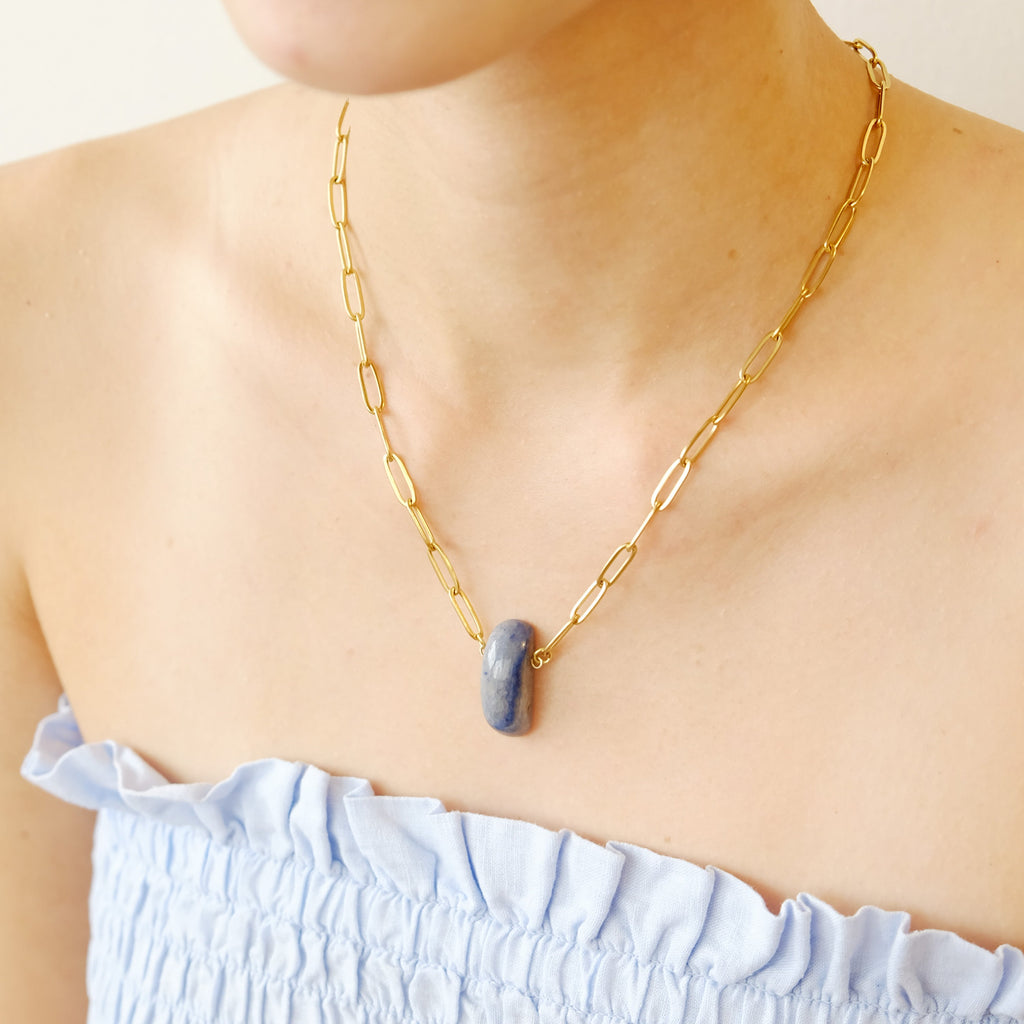 Maxine Necklace in Lapis Lazuli