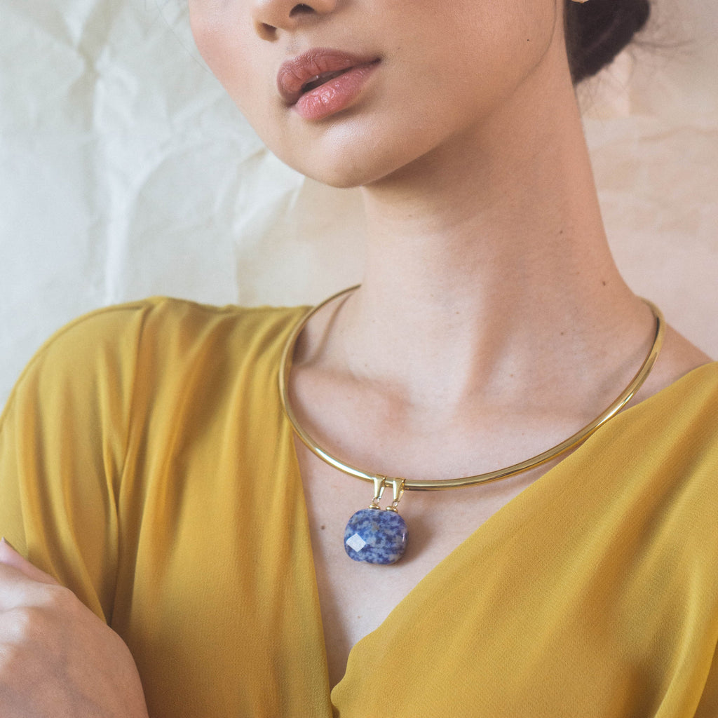 Issa Necklace in Lapis Lazuli