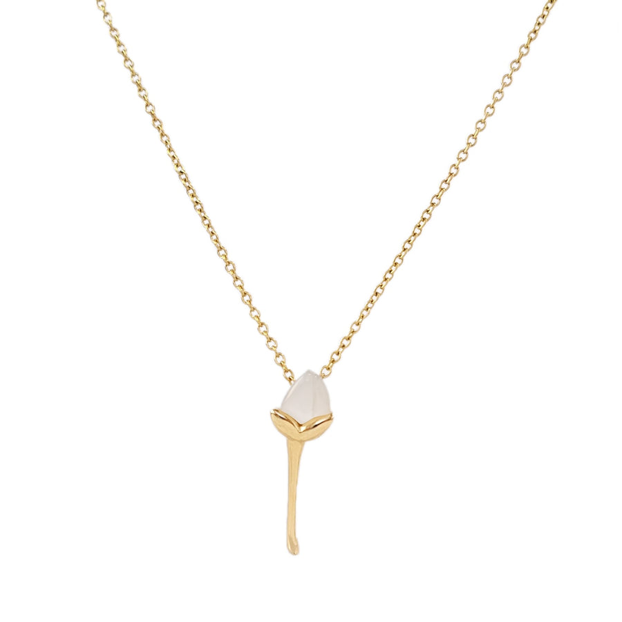 Jasmine Bud Necklace in Mother of Pearl