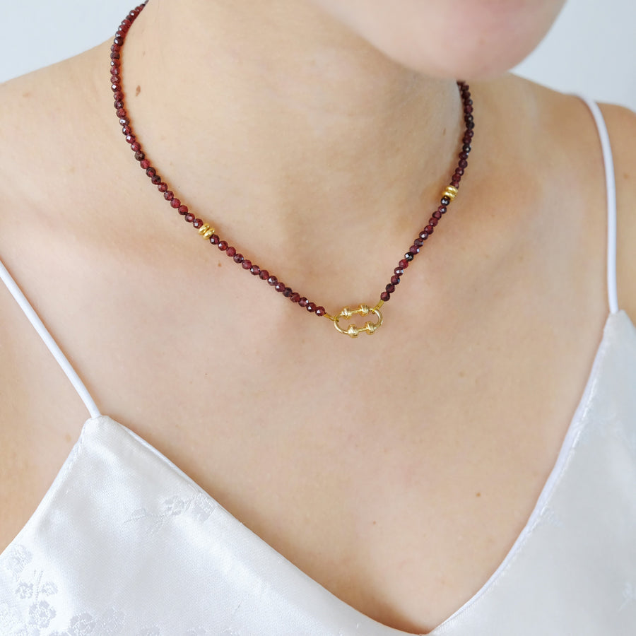 Marcia Necklace in Rose