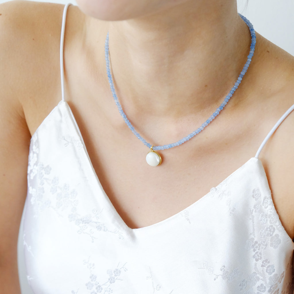 Cari Necklace in Sky