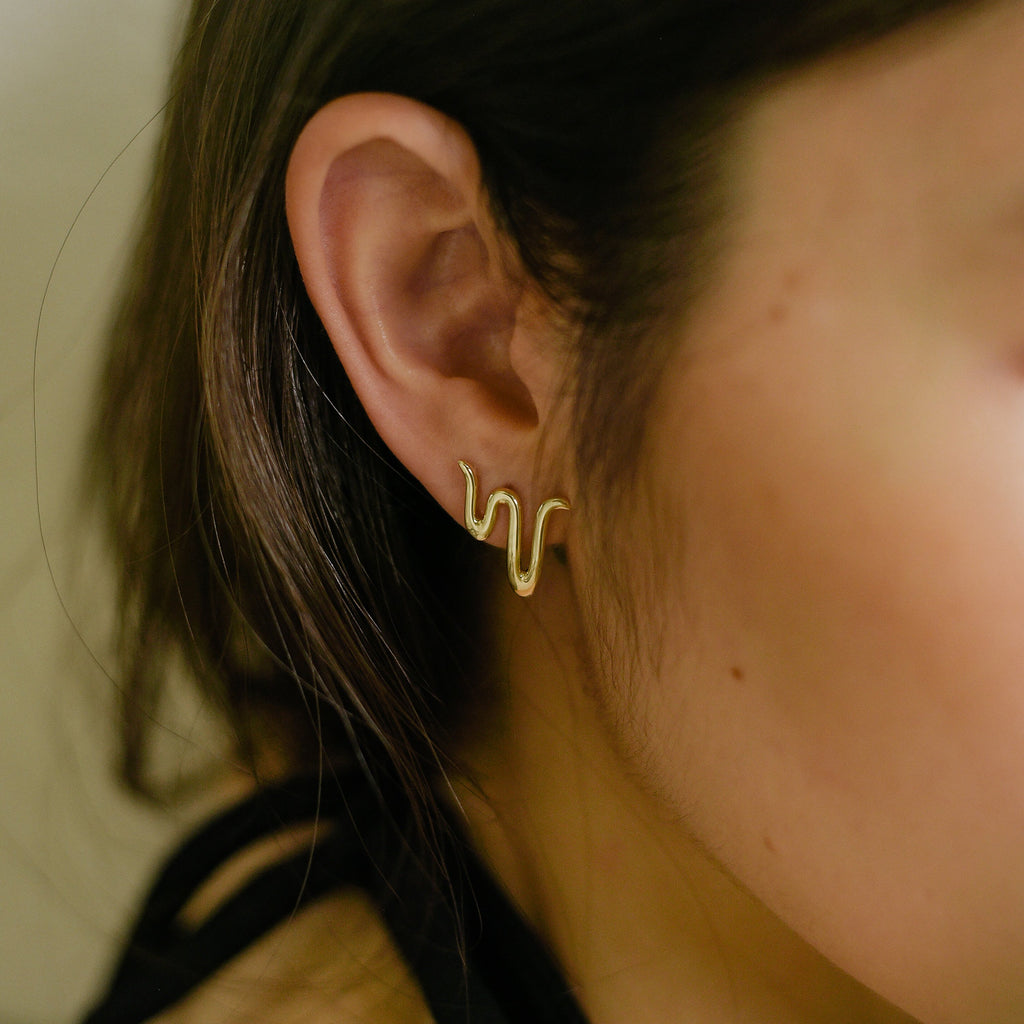 Worthy Earrings in 14k Gold