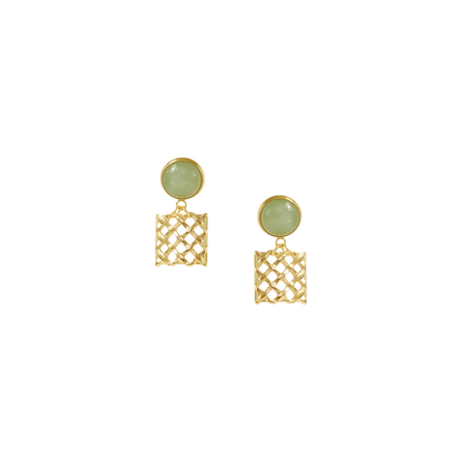 Laurent Earrings in Jade