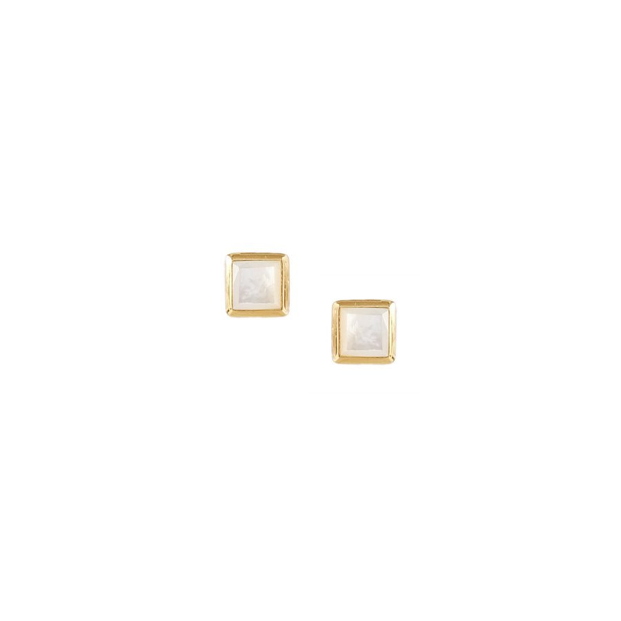 Quad Stud Earrings in Mother of Pearl